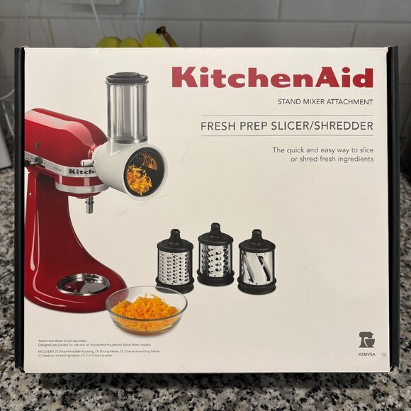KitchenAid Fresh Prep Slicer/Shredder Attachment, White USED ONE TIME - Picture 1 of 7